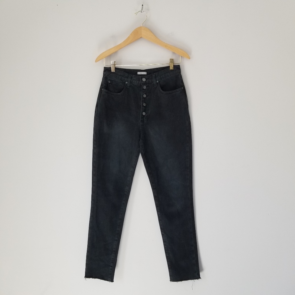 Weworewhat Womens High Rise Jeans Sz 27 Faded Black
